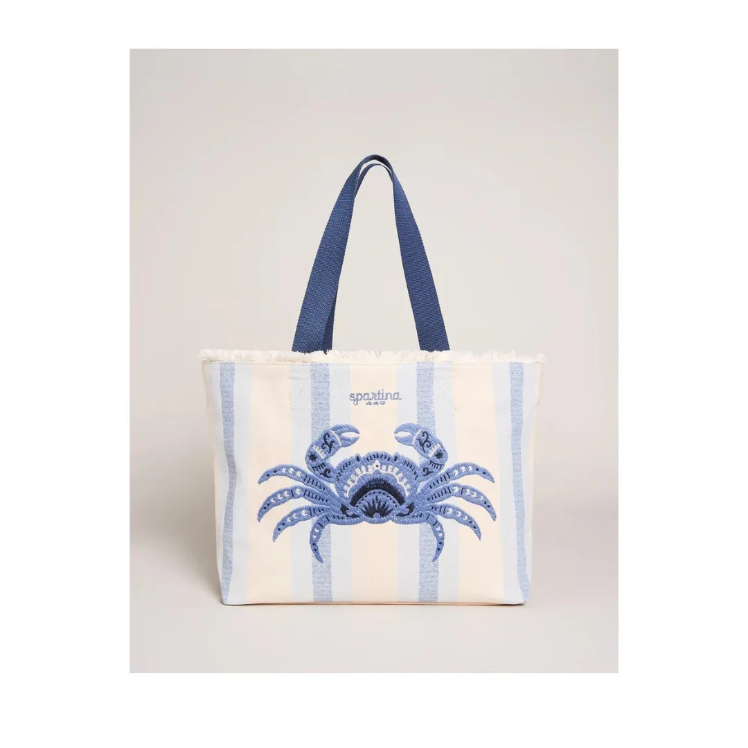 Spartina 449 Blue Crab Beach Tote