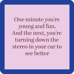 Drinks on Me – Turn Down Stereo Coaster