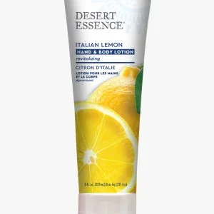 Desert Essence, Hand & Body Lotion Italian Lemon, 8 Oz | Pack of 3