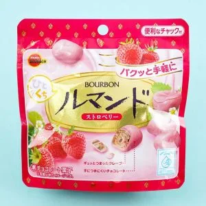 Bourbon Mini Lumonde Crepe Cookies – Strawberry