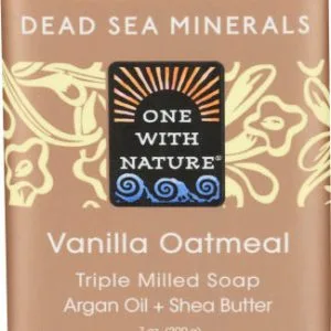 One With Nature – Soap Bar Vanilla Oatmeal, 7 Oz (Pack of 1)