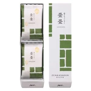 Zenkashoin, Jyoujou, Baked Kasutera Rusk, Matcha Green Tea Flavor, 12 pcs in a gift box