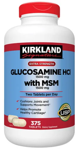Kirkland Signature Glucosamine with MSM, 375 Tablets