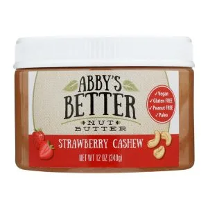 Abby’s Better – Nut Butter, Strawberry Cashew, 12 Oz