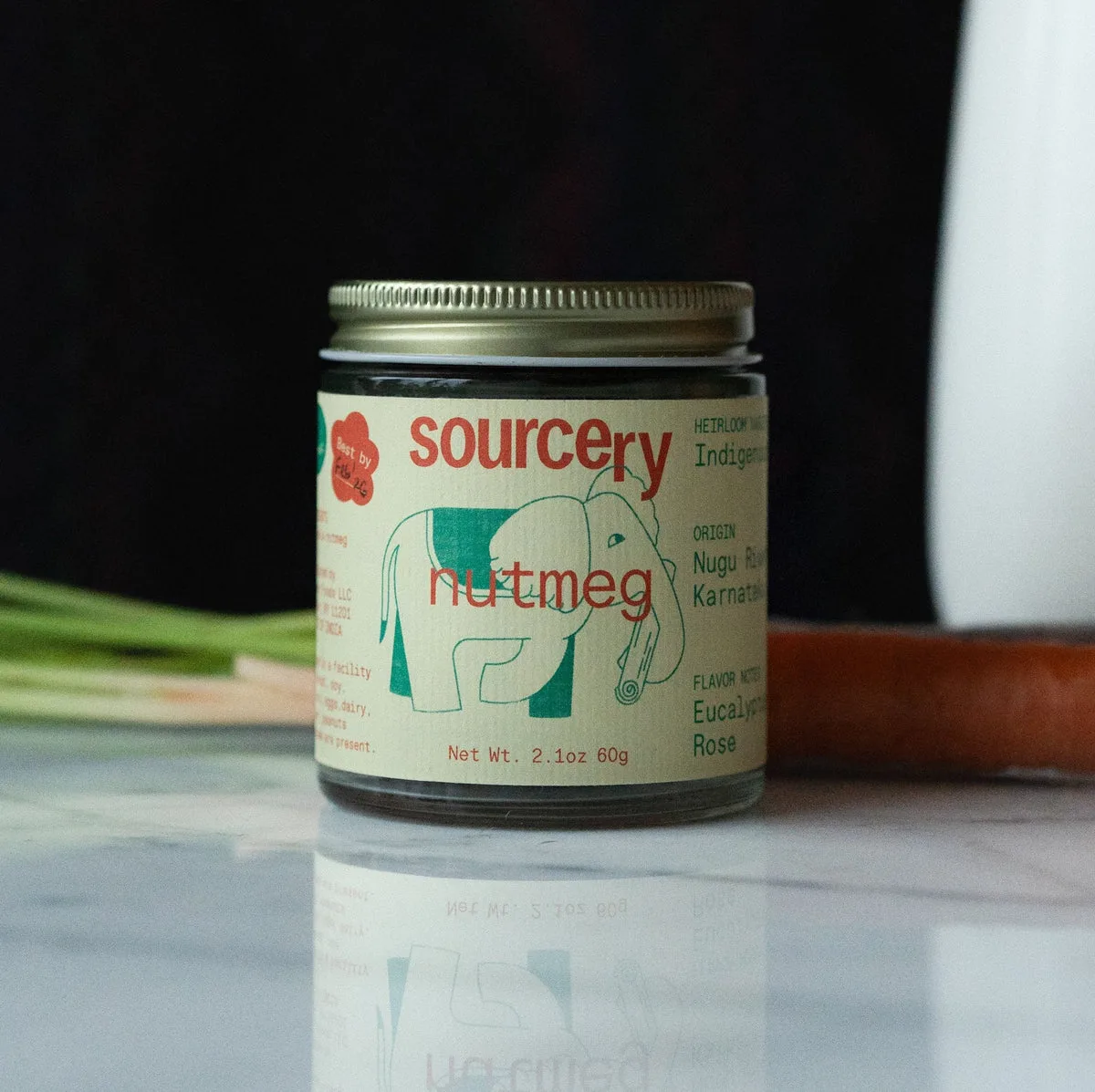 Sourcery Nutmeg Jars – 6 Jars x 1 Case