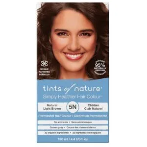 Tints of Nature – 5N Natural Light Brown Permanent Hair Dye, 4.4 fl oz