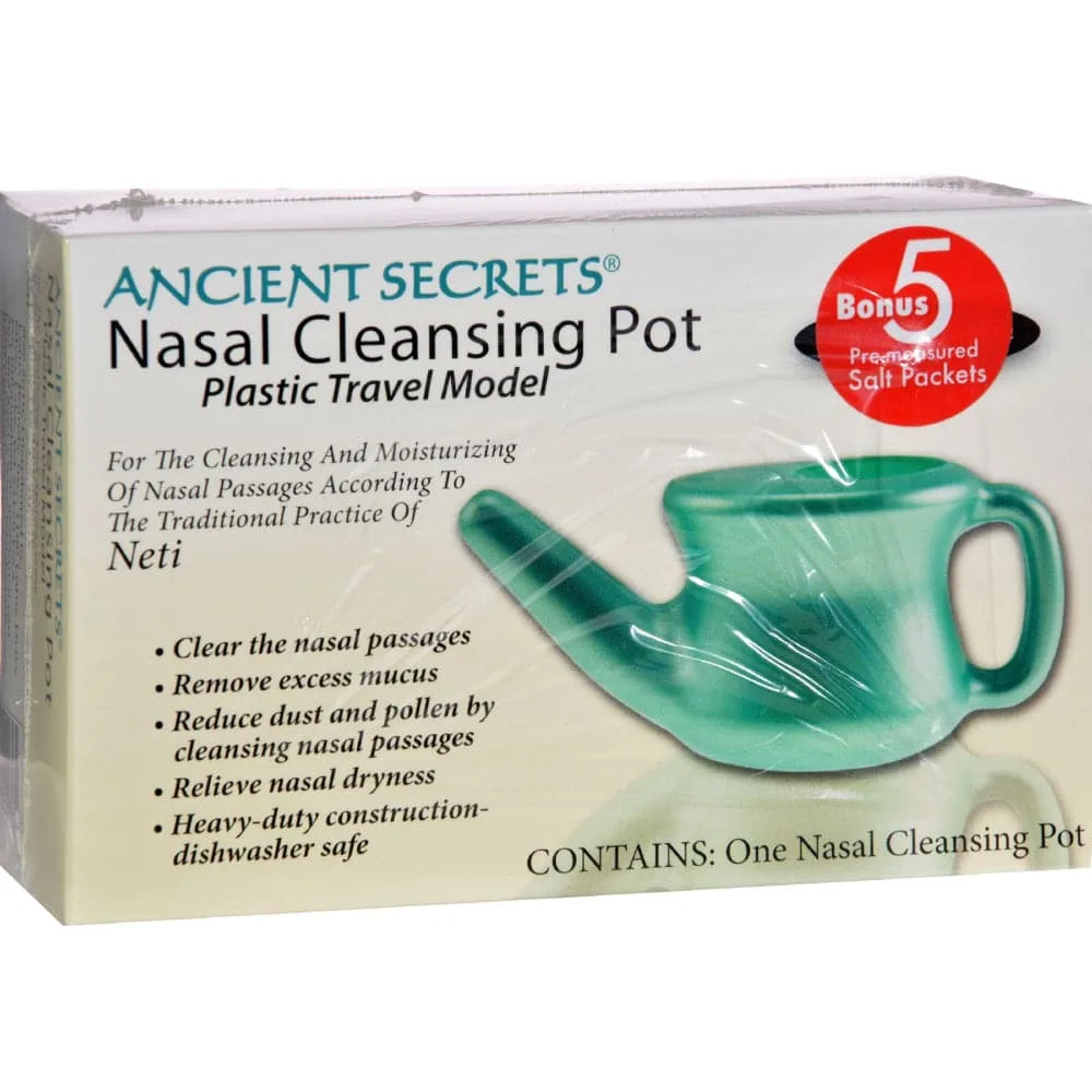 Ancient Secrets – Nasal Cleansing Neti Pot – Plastic