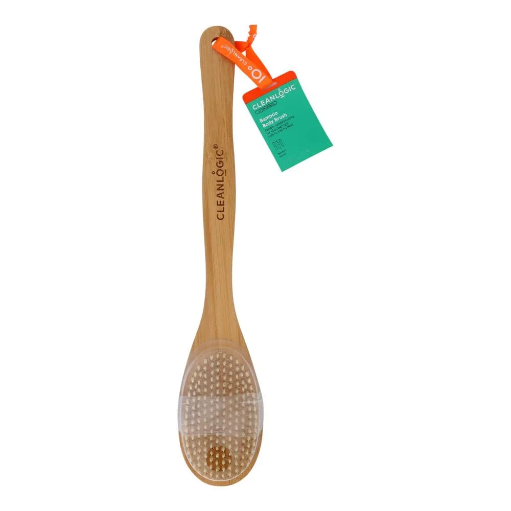 Cleanlogic – Bamboo Bristle Bath Brush, 1 Each
