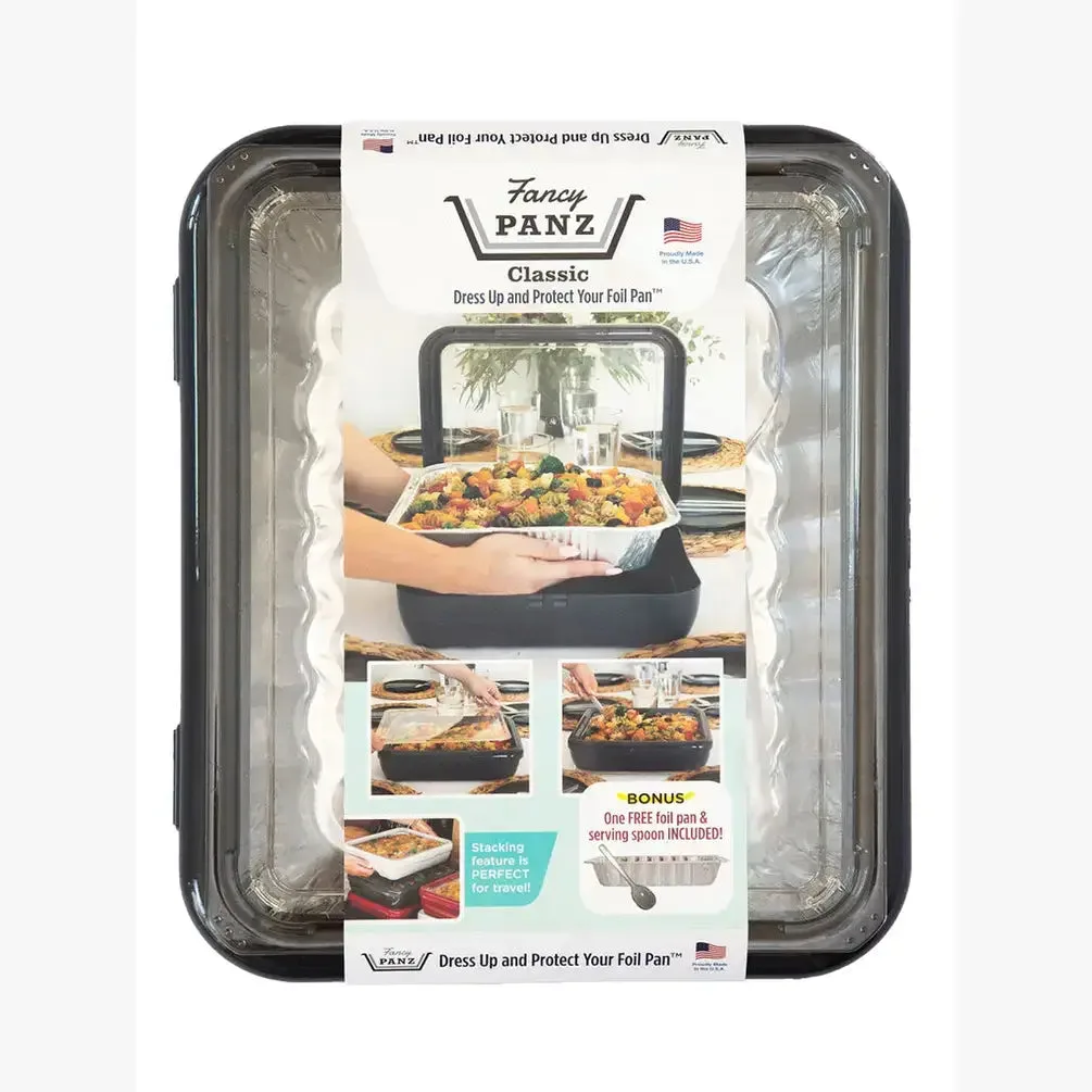 Fancy Panz – Classic Set – Pan Frame w/ Lid & Serving Spoon – Charcoal