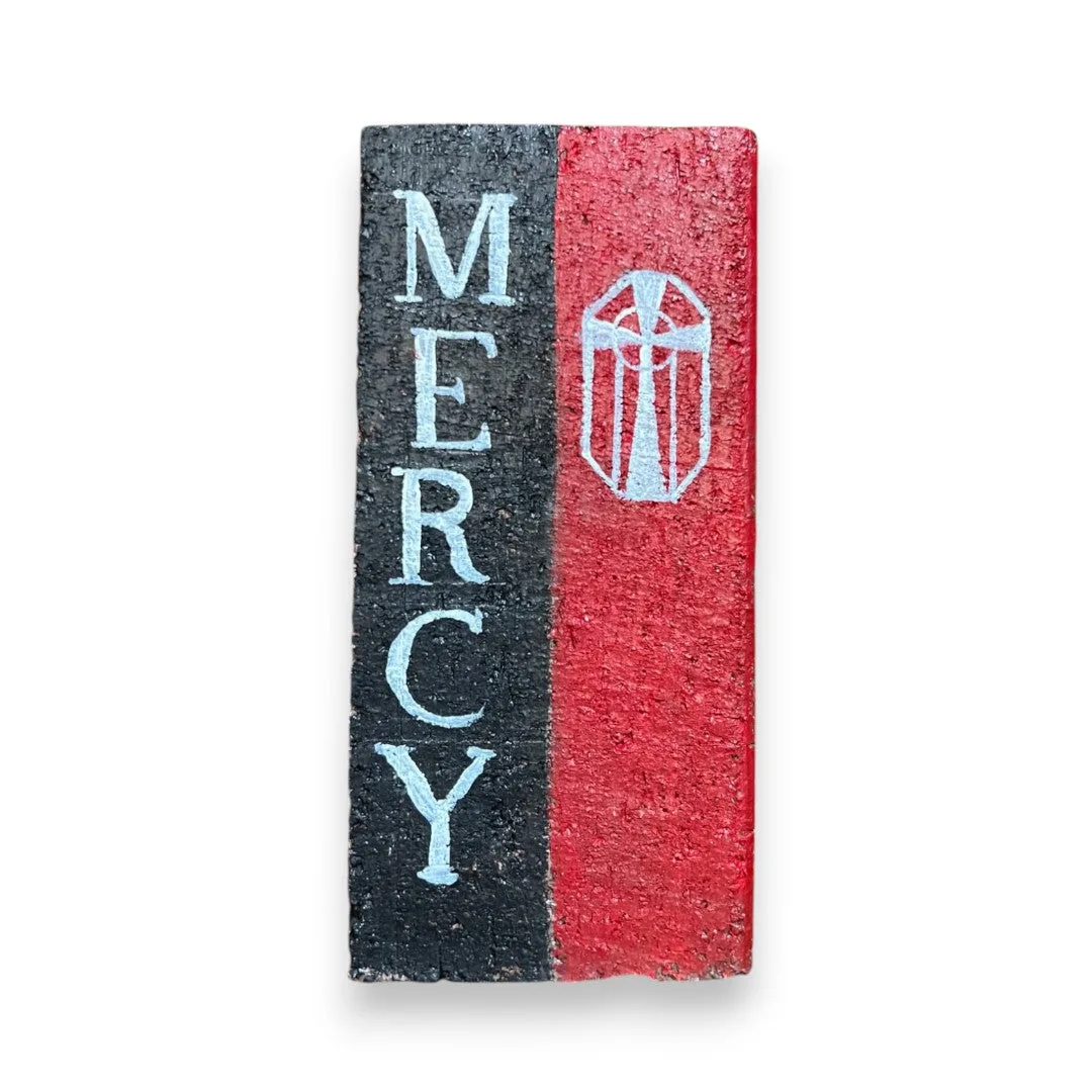 Linda Amtmann Hand Painted Brick- Mercy