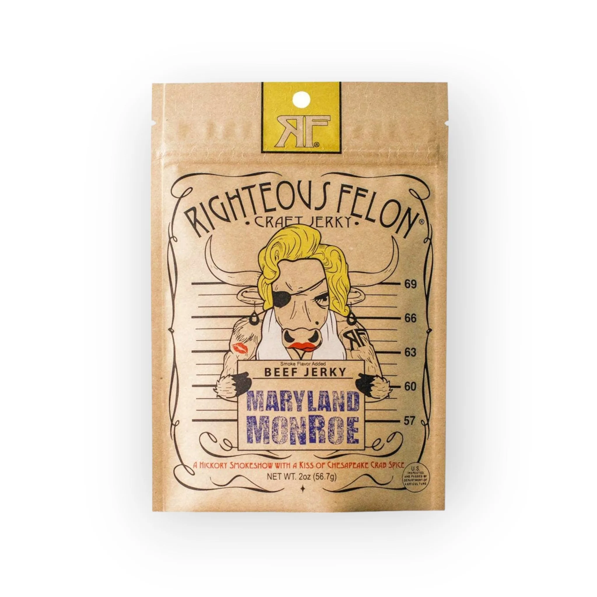 Righteous Felon Craft Jerky – Maryland Monroe Beef Jerky