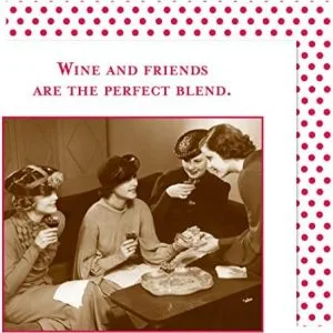 Shannon Martin Design – Wine And Friends Beverage Napkin