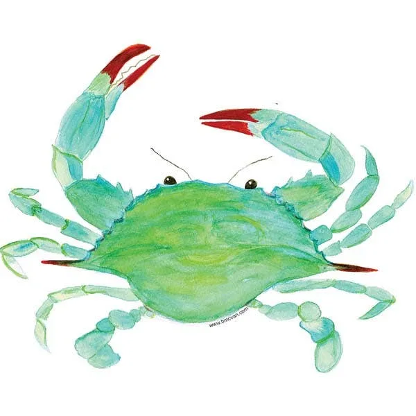 3″ Clawdia Blue Crab Sticker | B McVan