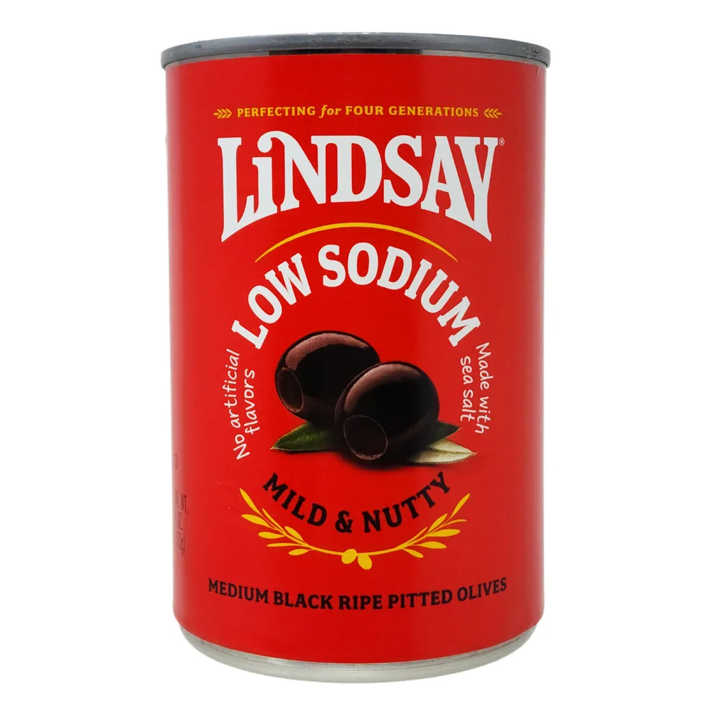 Low Sodium Pitted Black Olives – Lindsay