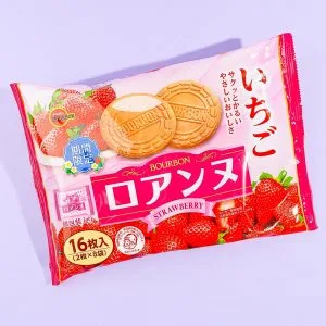 Bourbon Roanne Biscuit Sandwiches – Strawberry