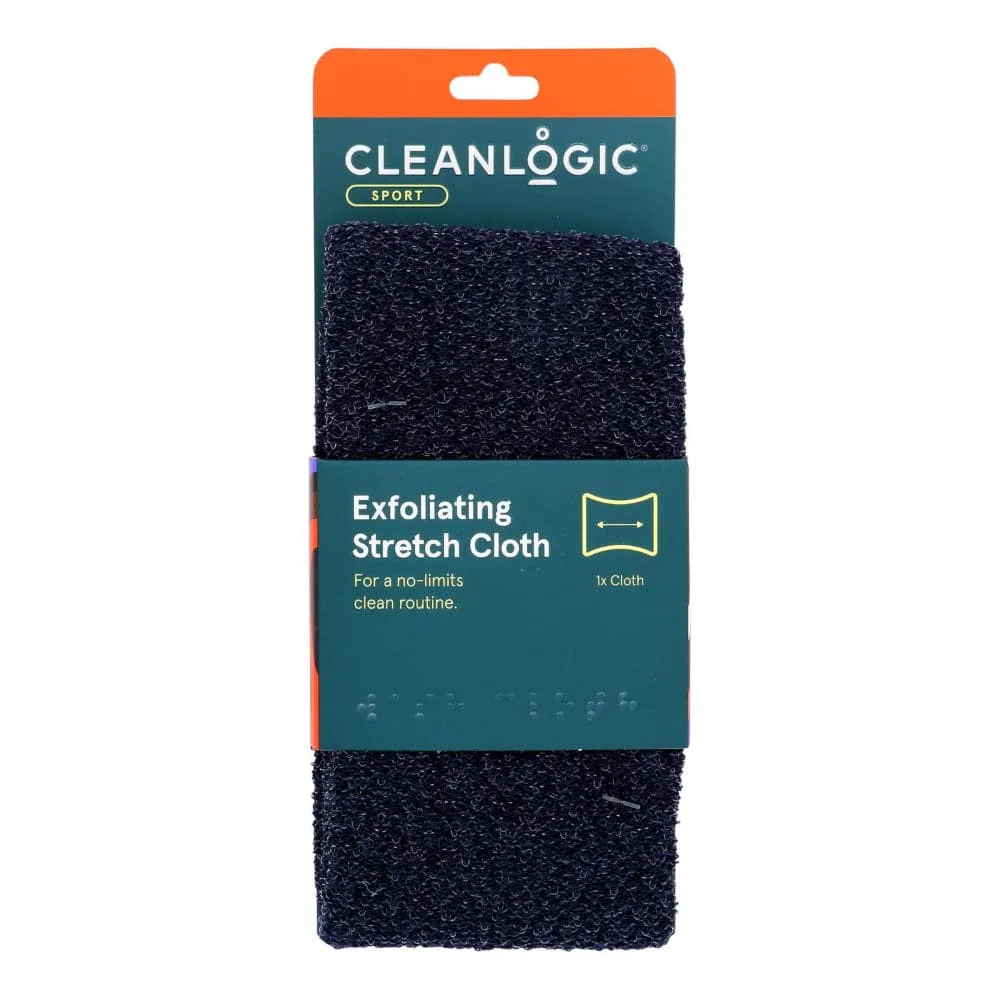 Cleanlogic – Bath and Body Care Men Exfoliating Stretch Cloth, 1 Each
