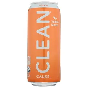 Online Clean Cause – Yerba Mate Peach, 16 oz