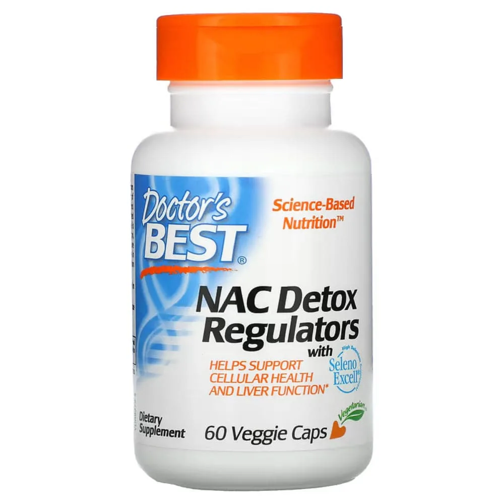 Doctor’S Best – Nac Detox Regulators With Seleno Excell, 60 Capsules