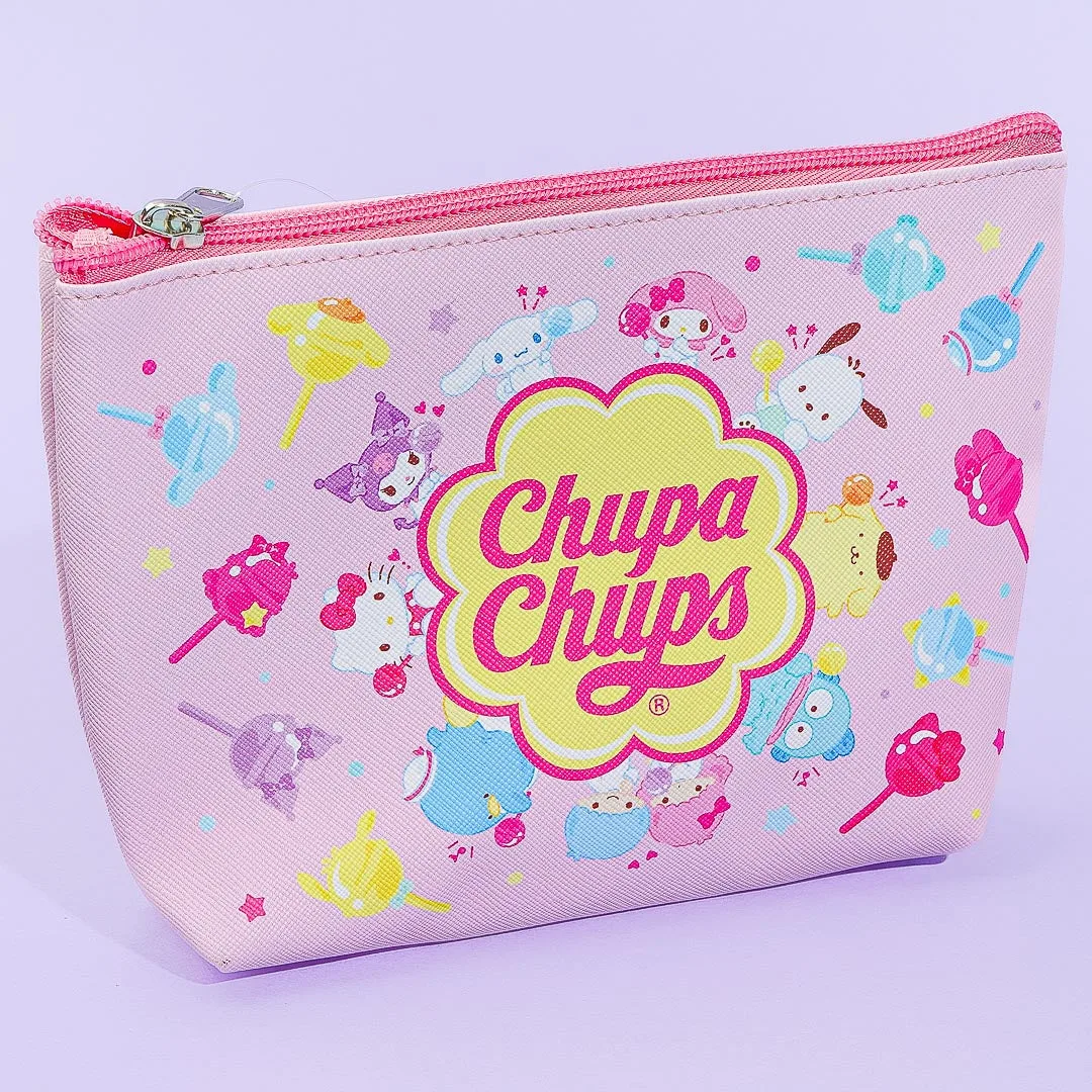 Sanrio Characters x Chupa Chups Cosmetic Pouch – Pink