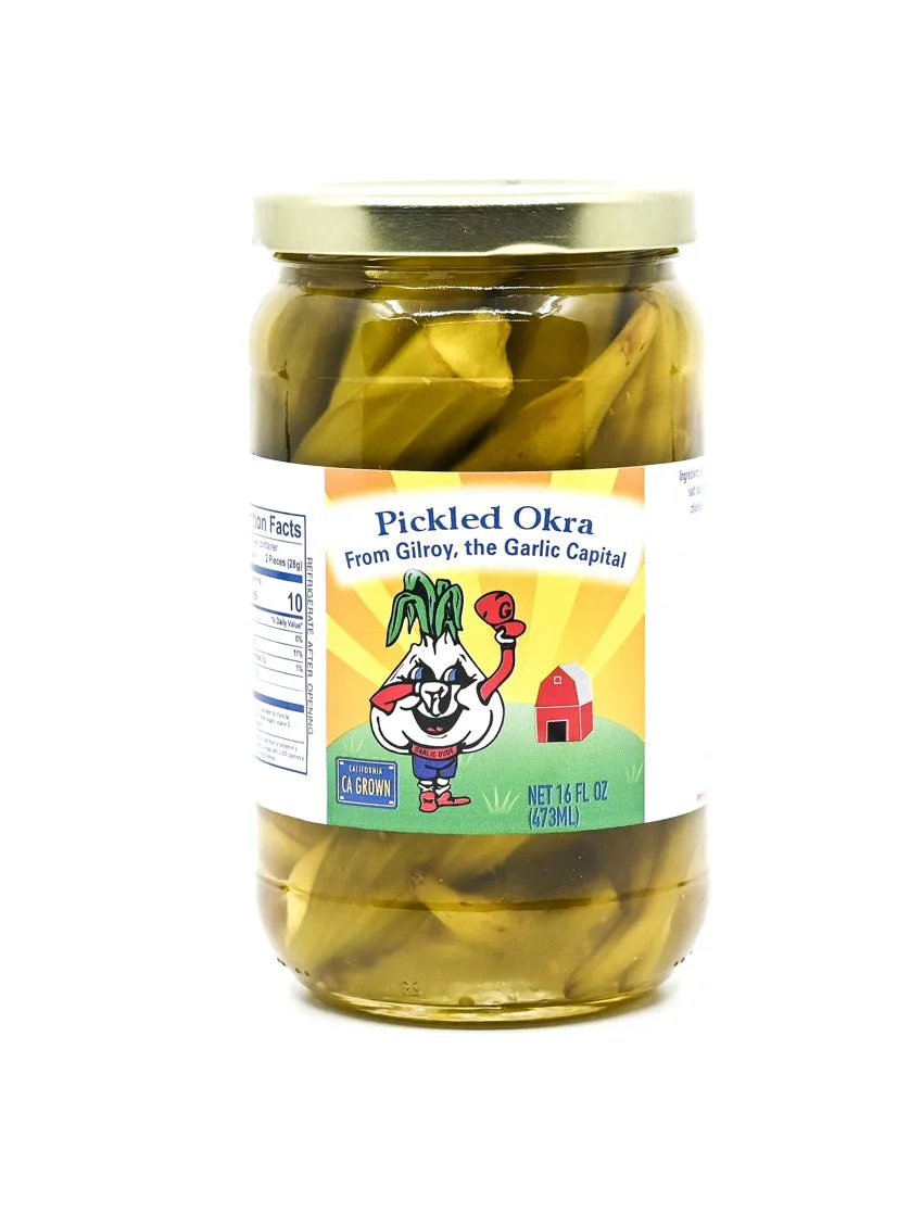 Okra Pickled Okra Garlic Dude 16