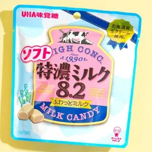 UHA Tokuno Milk 8.2 High Concentrated Soft Milk Candy