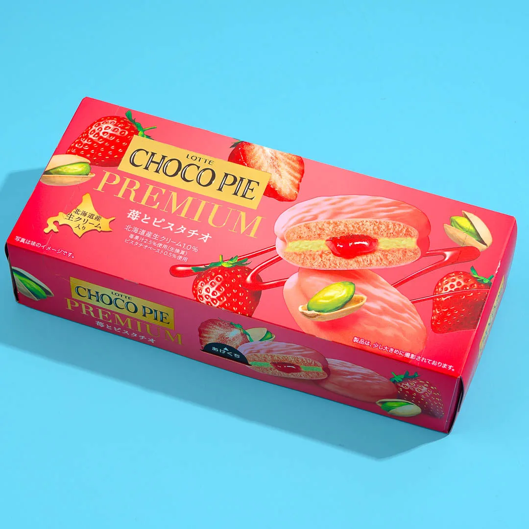 Lotte Choco Pie Premium – Strawberry & Pistachio