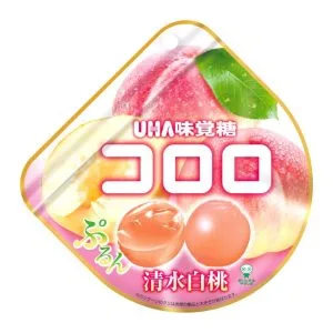UHA mikakuto “Kororo, White Peach” Premium Gummy Candy, 40g