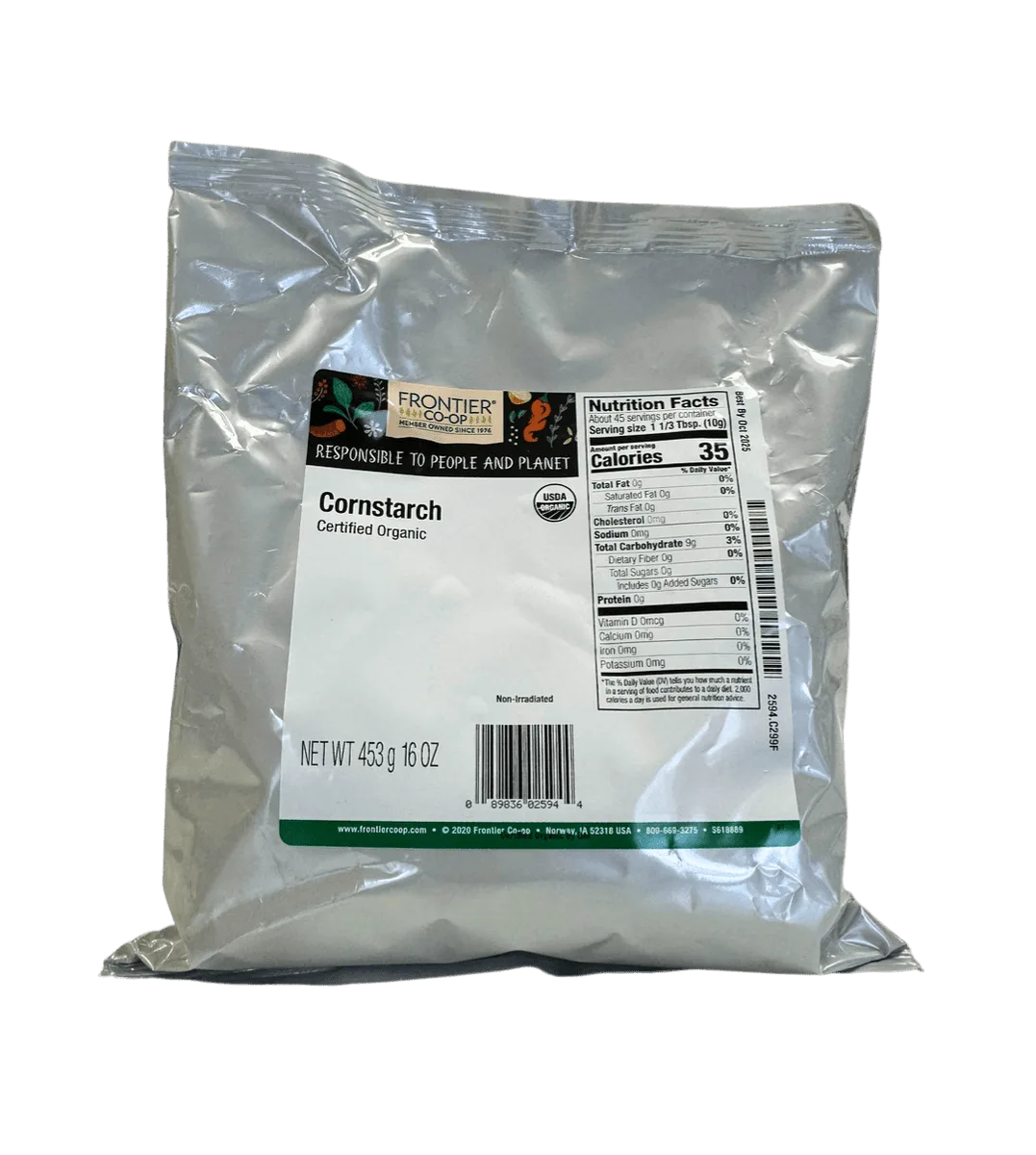 Cornstarch, Organic