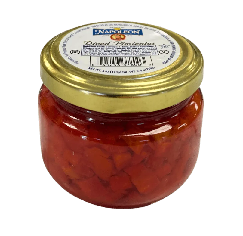 Pimientos, Diced