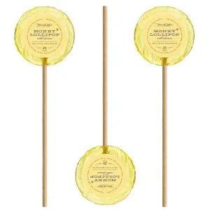 Bee Inspired- Kosher Honey Lollipops -Lemon