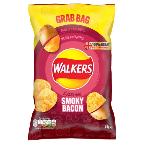 Walkers Sizzling Smoky Bacon