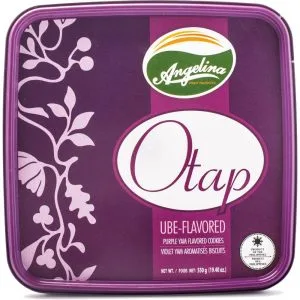 Angelina – Otap UBE Flavored – Purple Yam Flavored Cookies – 550 G