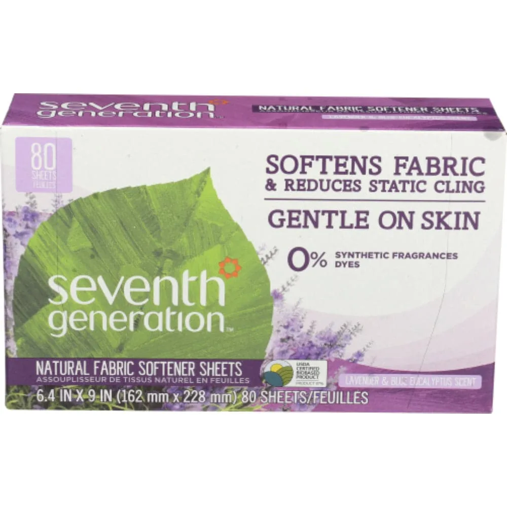 Seventh Generation – Fabric Softener Sheets Lavender