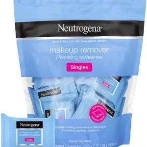 Neutrogena Facial Cleansing Towelette Makeup Remover Singles, 20 Count