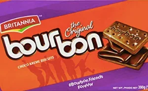 Britannia the Original Bourbon Chocolate Flavoured Cream Biscuits, 13.7Oz., 390g