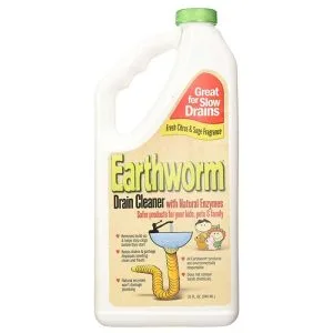 Earthworm – Family-Safe 100% Natural Drain Cleaner, 32fl