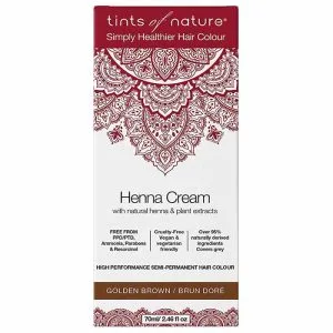Tints of Nature – Semi-Permanent Golden Brown Hair Dye Henna Cream, 2.