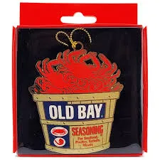 Old Bay Bushel Brass Ornament