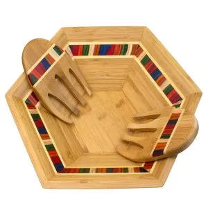 Totally Bamboo – Baltique® Marrakesh Collection Salad Bowl with Salad
