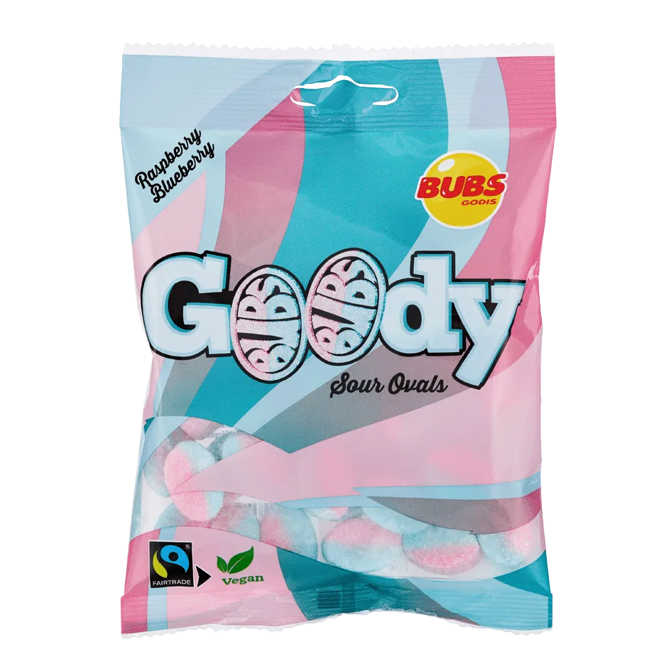 Goody Sour Ovals – Raspberry and Blueberry