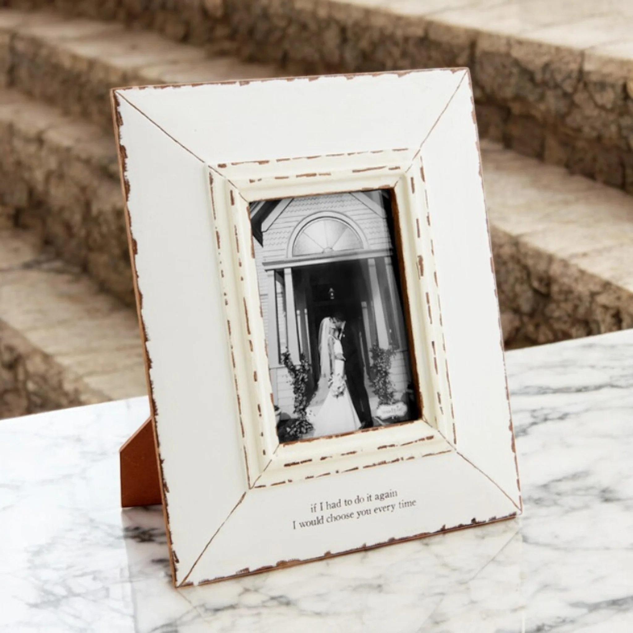 Choose You Every Time Distressed Frame