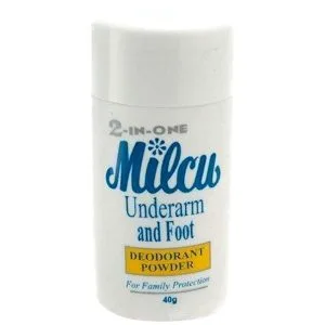 Milcu – 2 in 1 – Underarm and Foot Deodorant Powder – 40 G