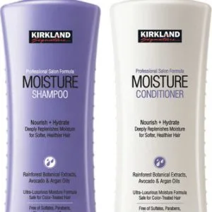 Kirkland Signature Moisture Shampoo, Conditioner, 33.8 Fl oz (2 Count)