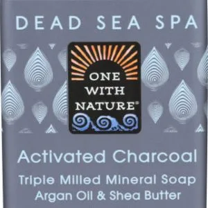 One With Nature Soap Bar Activated Charcoal 7 OZ – Pack of 1