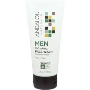 Andalou Naturals – MEN Refreshing Face Wash, 6fl oz