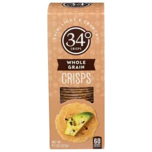 34 Degrees – Crispbread Whole Grain, 4.5 Oz – Pack of 12