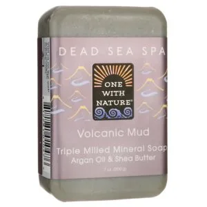 One With Nature – Soap Bar Volcanic Mud – 7oz