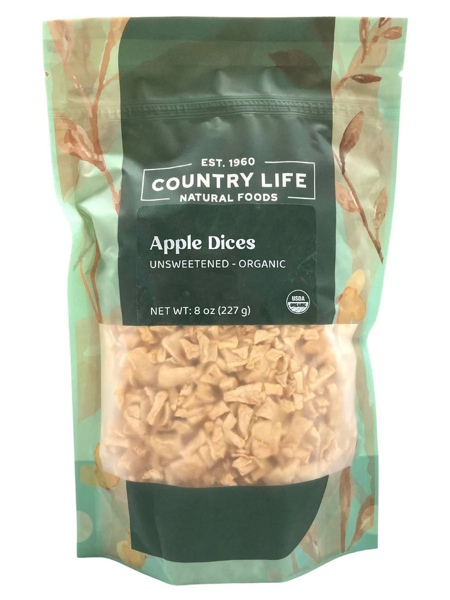 Apple Dices, Natural, Organic