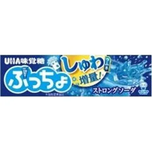 UHA, Puccho, Strong Soda, Soft Candy, 10 pcs in 1 pack