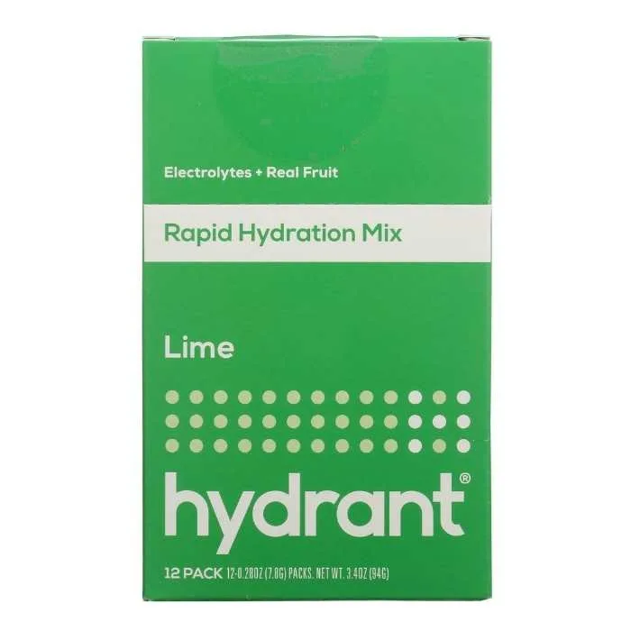 Hydrant – Hydrate Lime Hydration Mix, 12 Sachets